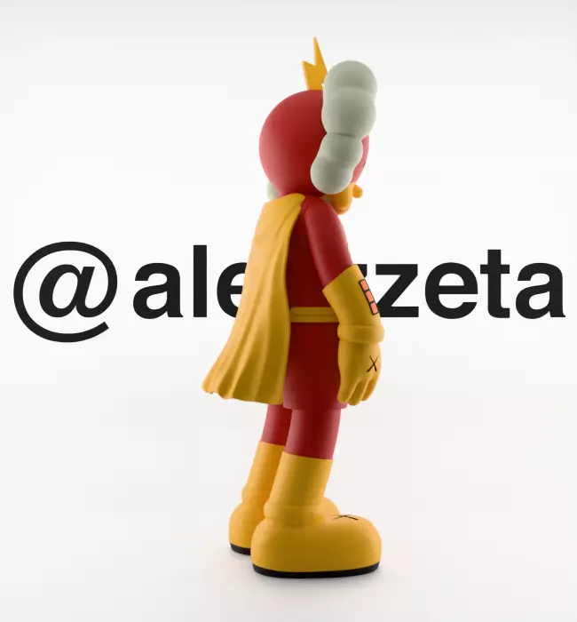 Kaws Radioactive Man for Print 3D print model_27