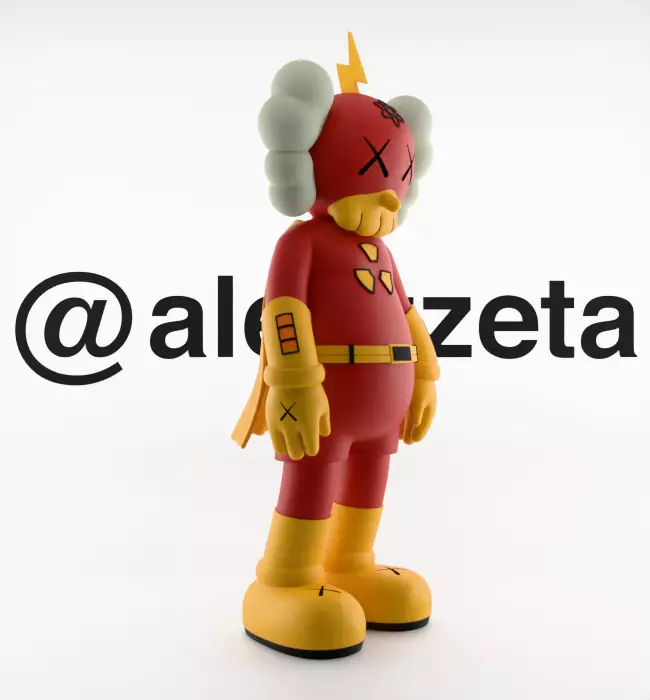 Kaws Radioactive Man for Print 3D print model_33