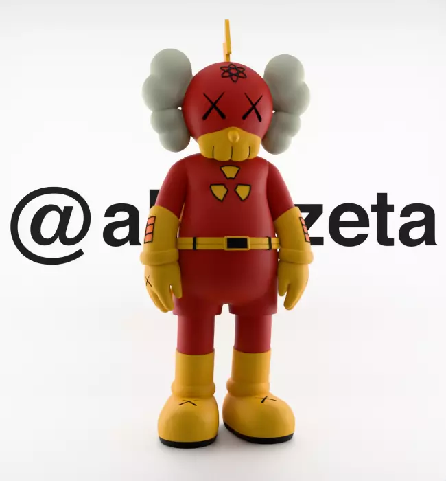 Kaws Radioactive Man for Print 3D print model_37