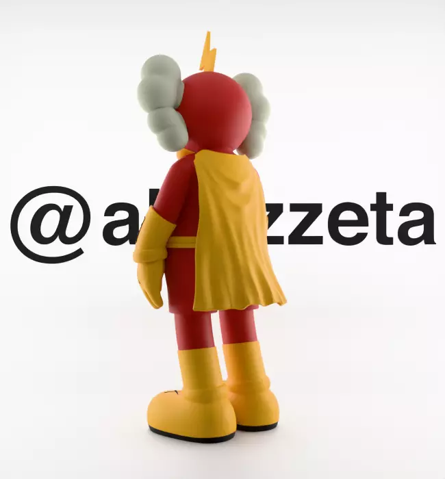 Kaws Radioactive Man for Print 3D print model_16