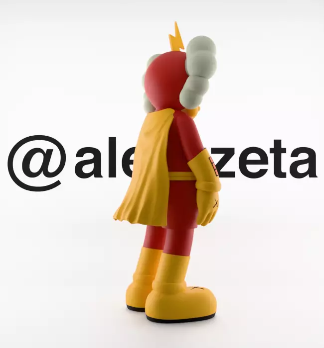 Kaws Radioactive Man for Print 3D print model_26