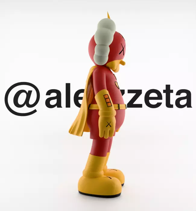 Kaws Radioactive Man for Print 3D print model_30