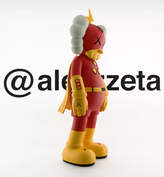 Kaws Radioactive Man for Print 3D print model_32