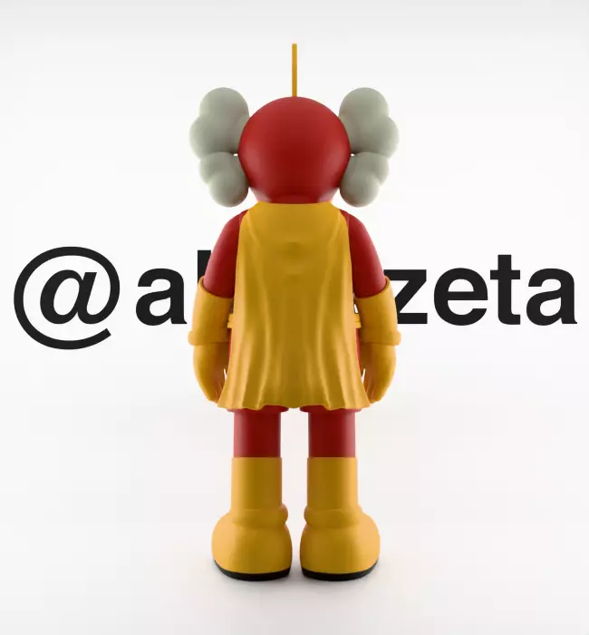 Kaws Radioactive Man for Print 3D print model_20