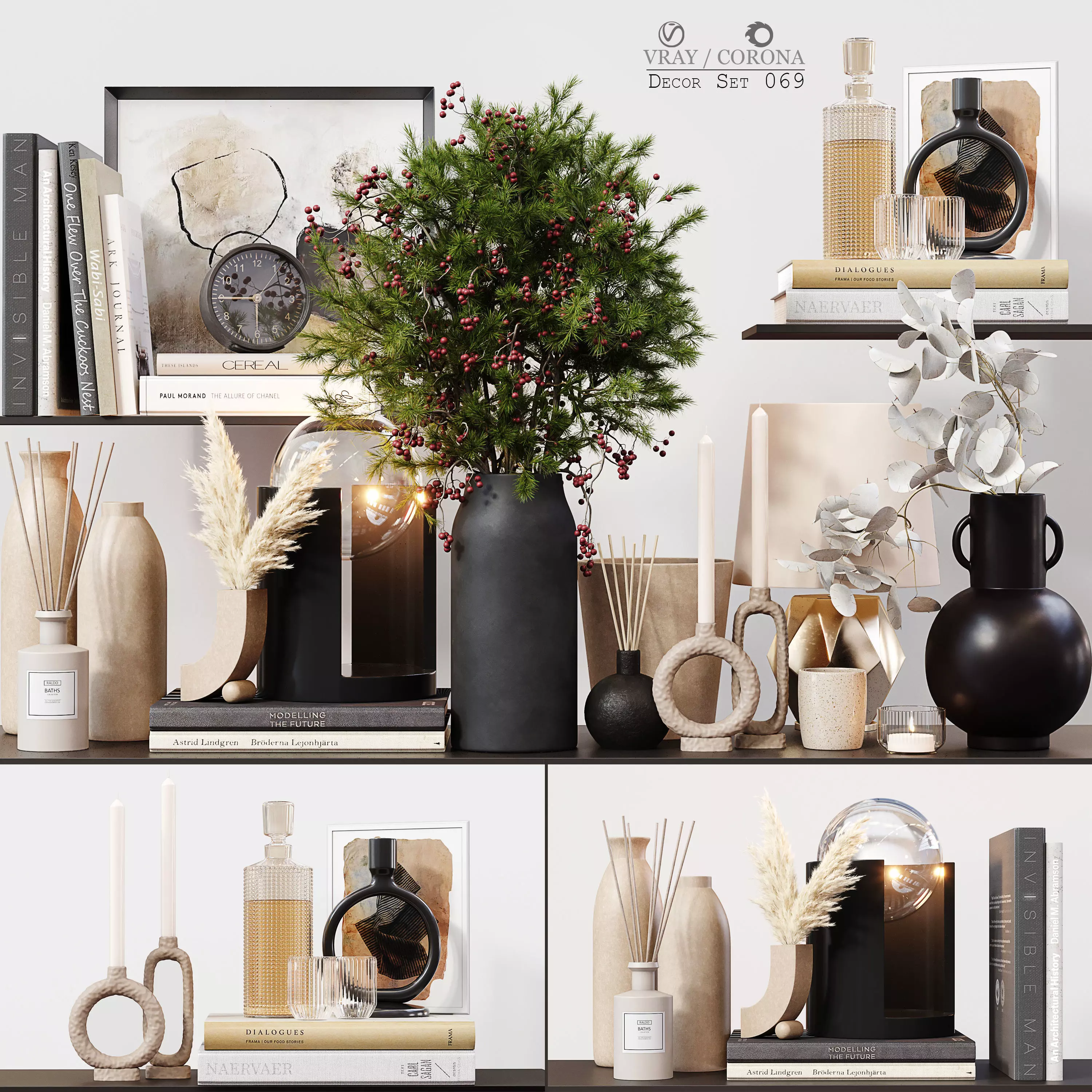 Decor Set 069 3D model_0