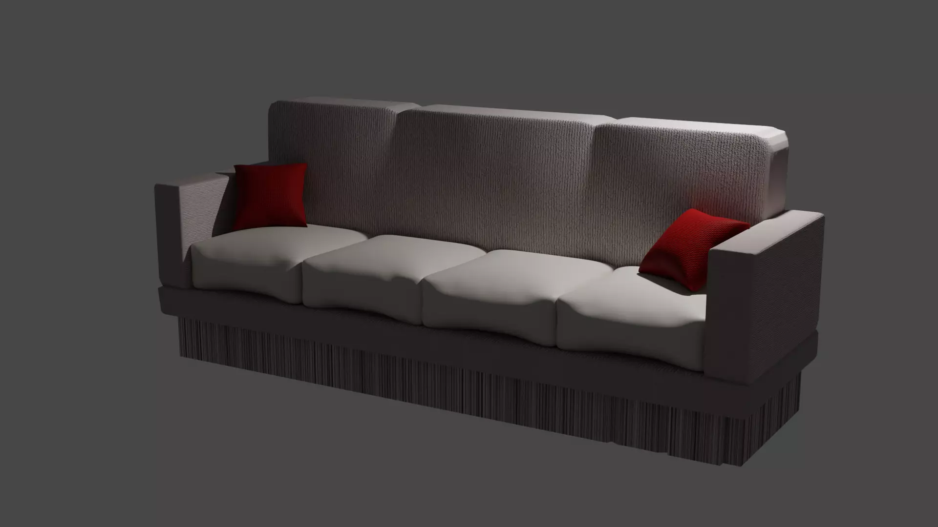 sofa03 sofa with cushions 3D model