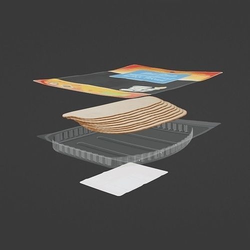 Sliced Ham 2 3D model 7