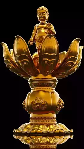 Buddha in lotus