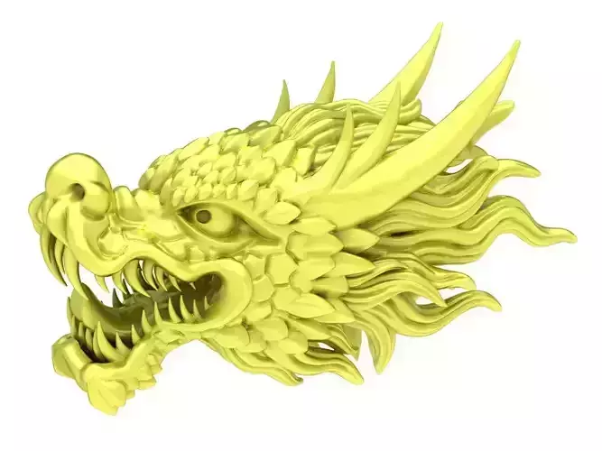 Chinese Dragon Head for Jewelry Model 3954