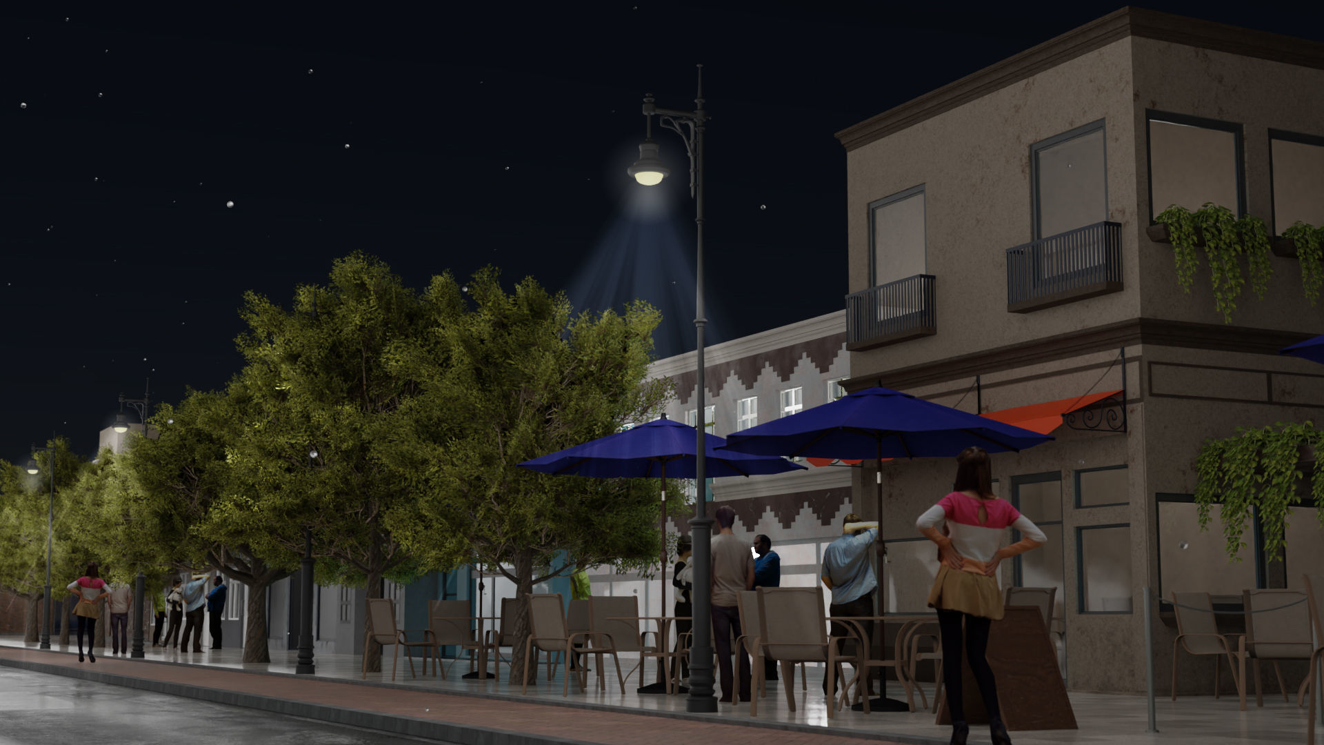 3D Environment of Small Town 3D model_5