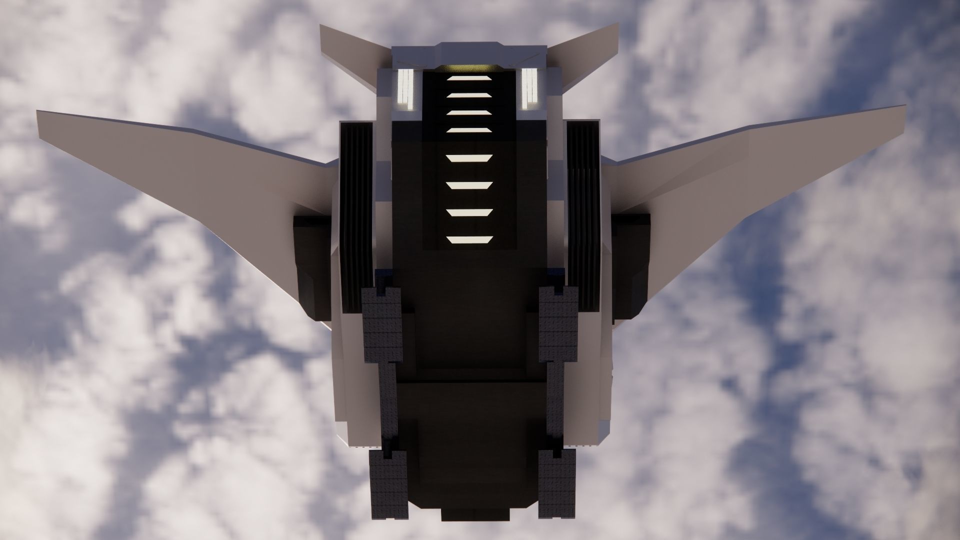 Sci-fi Personal Spacecraft 002 v2 3D model_5