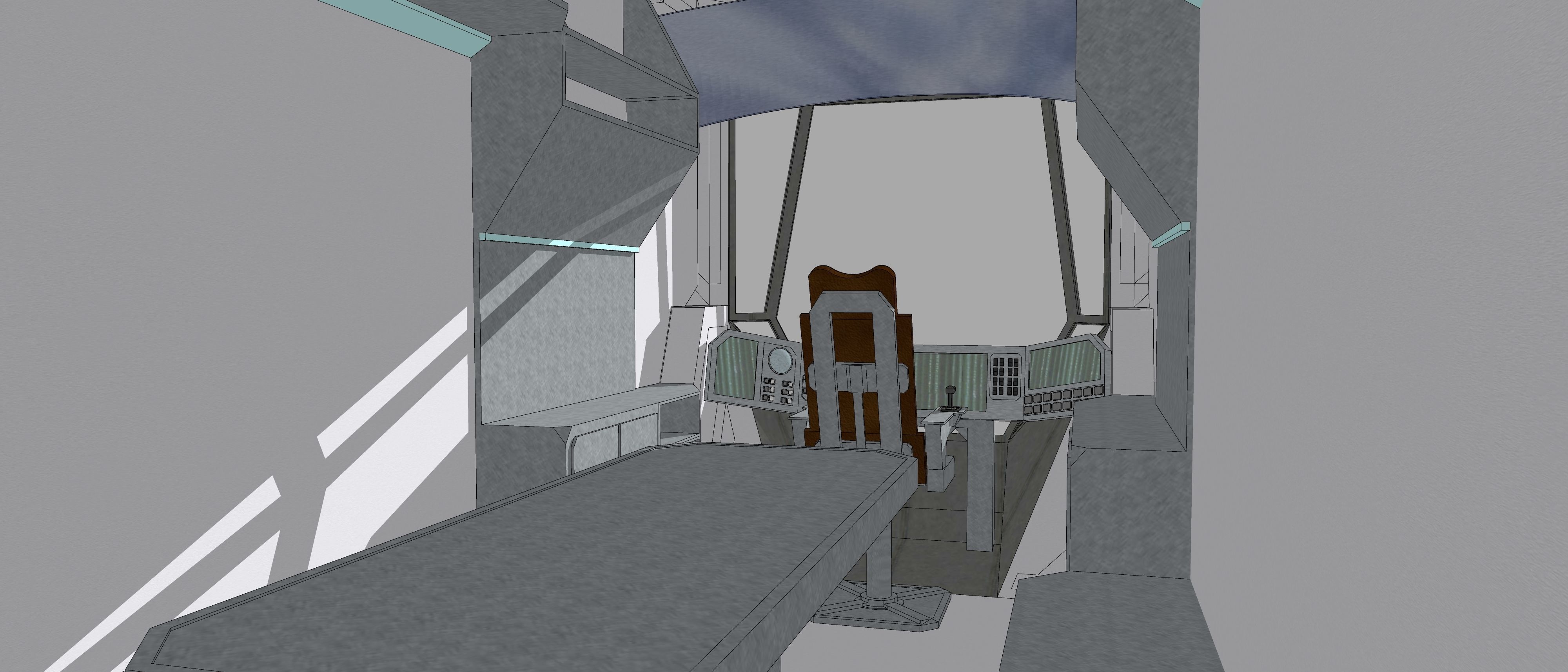 Sci-fi Personal Spacecraft 002 v2 3D model_22