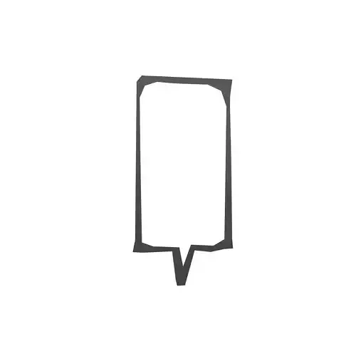 Speech Balloon v3 001 Low-poly 3D model