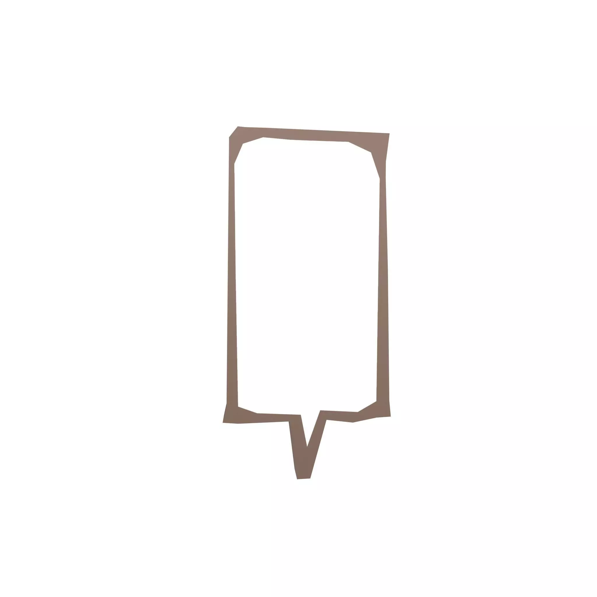 Speech Balloon v3 003 Low-poly 3D model_0