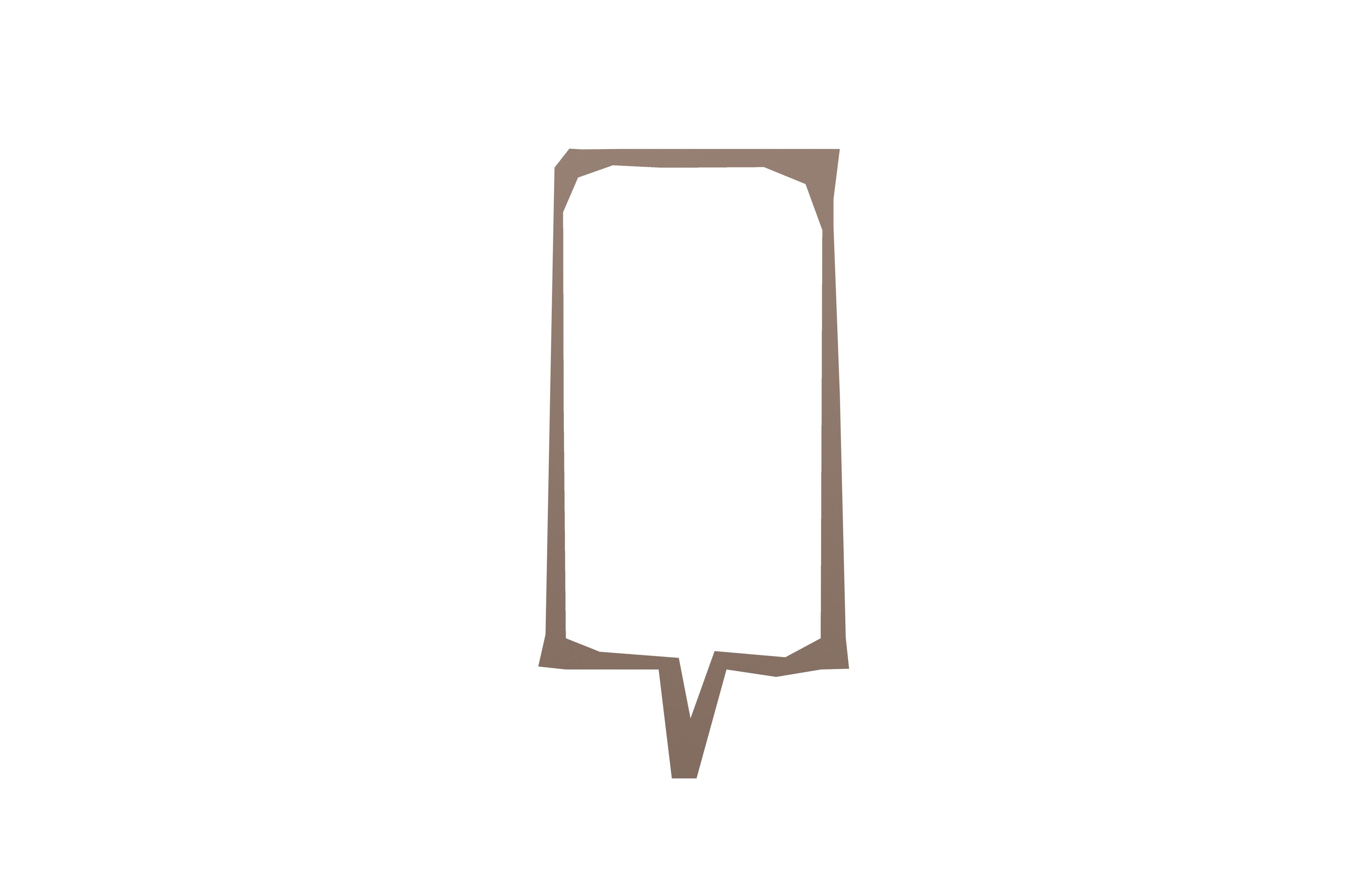 Speech Balloon v3 003 Low-poly 3D model_1