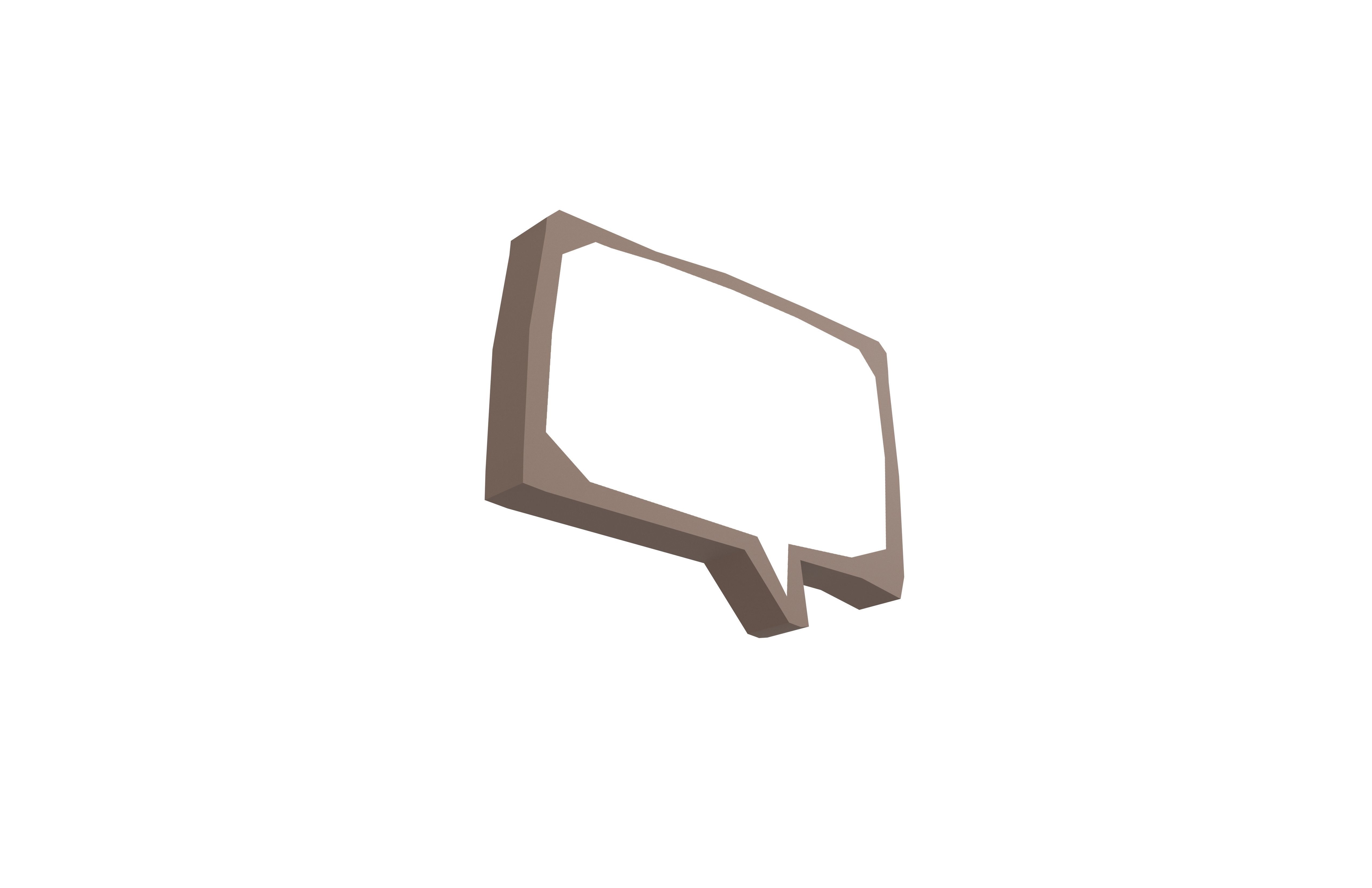 Speech Balloon v7 003 Low-poly 3D model_3
