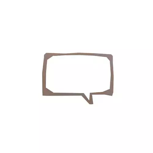 Speech Balloon v7 003 Low-poly 3D model