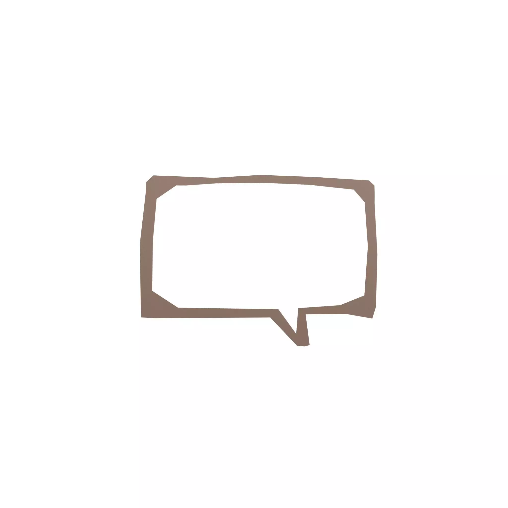 Speech Balloon v7 003 Low-poly 3D model_0