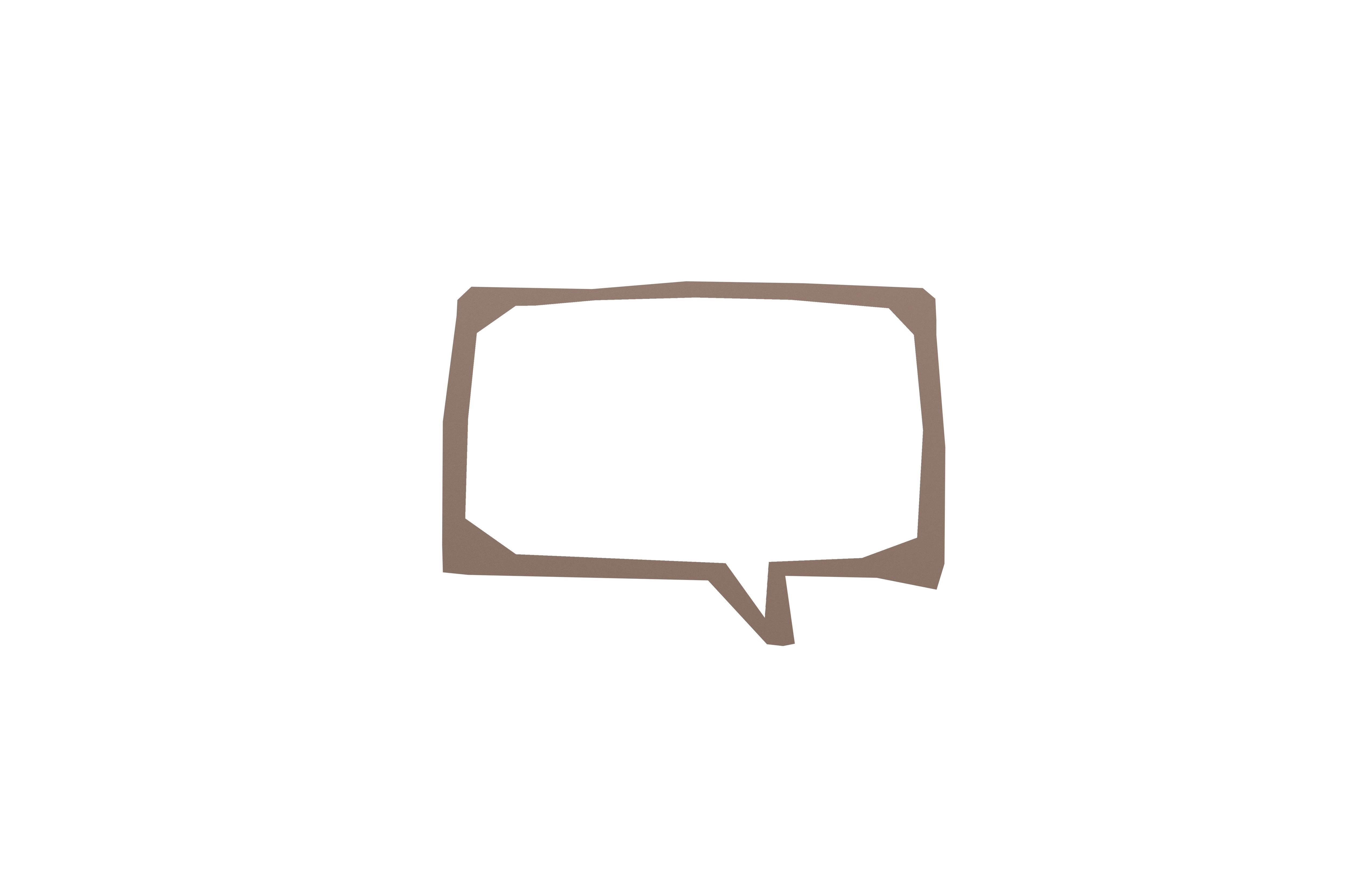 Speech Balloon v7 003 Low-poly 3D model_1