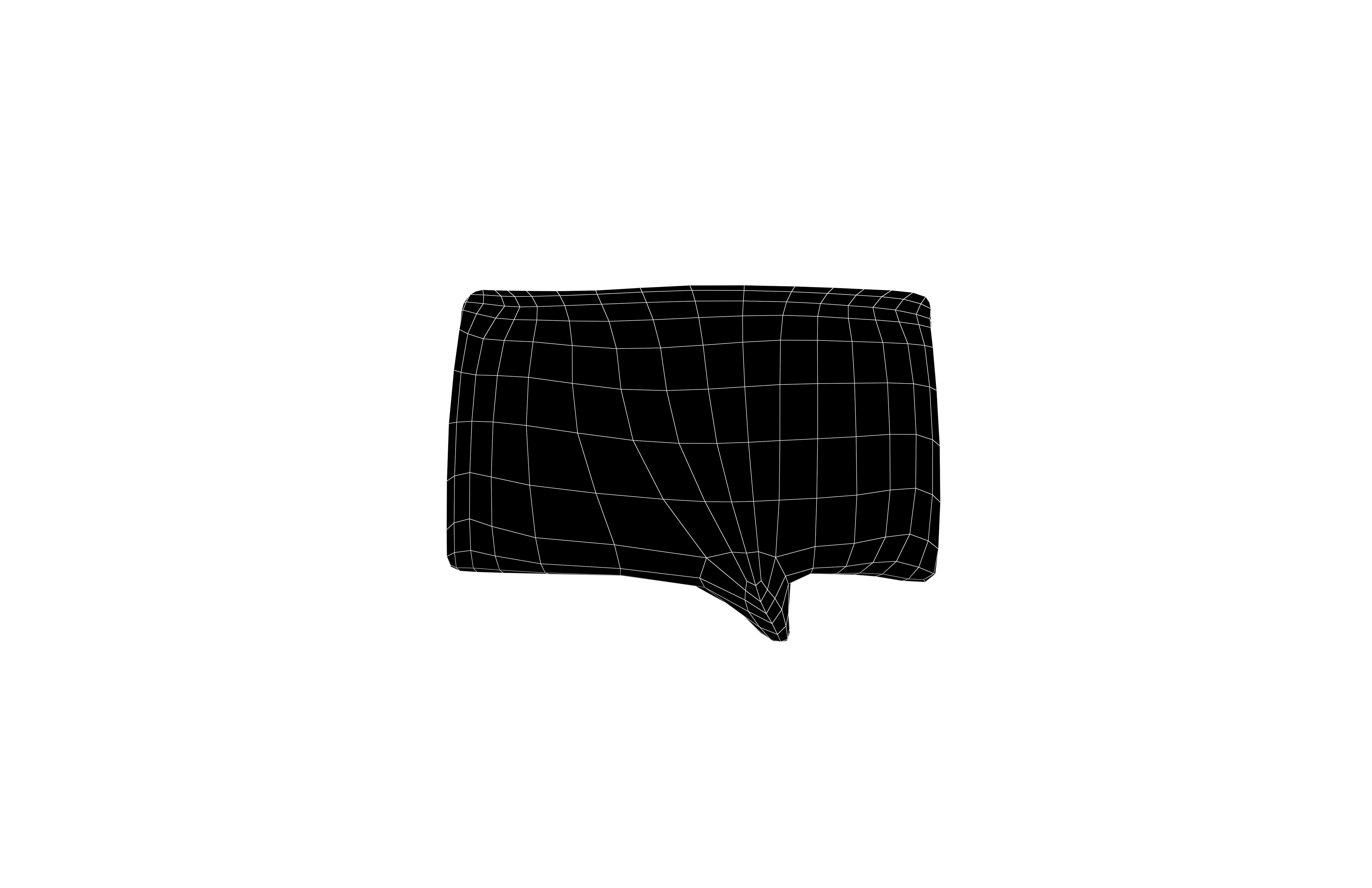 Speech Balloon v8 002 Low-poly 3D model_5