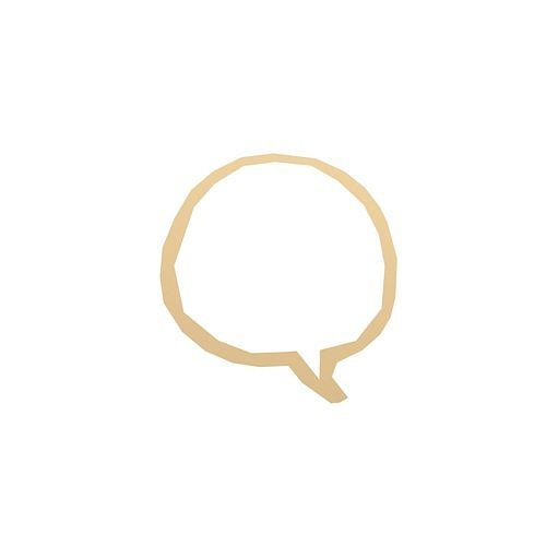 Speech Balloon v9 002 Low-poly 3D model