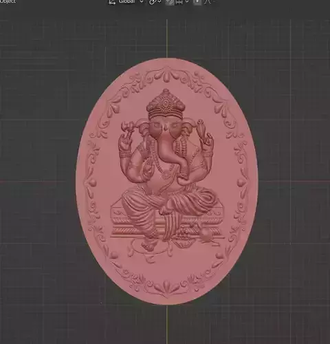 Lord Ganesh Ji Coin Relief Sculpture Design