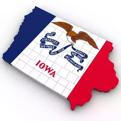 Iowa Political Map