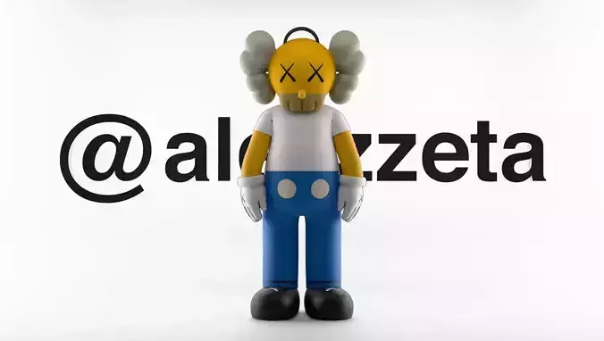 Kaws Homer Simpson Textured