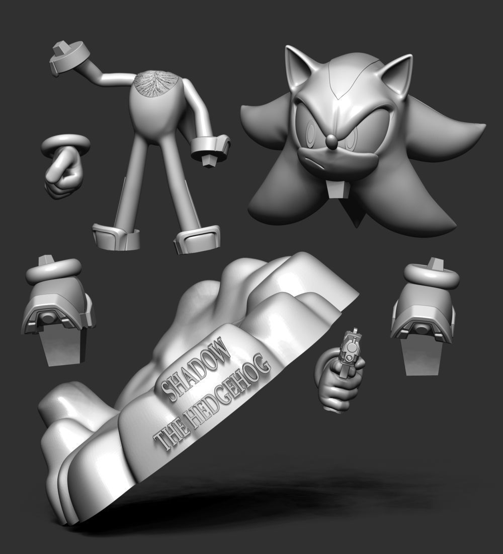 Shadow - Sonic The Hedgehog 3D print model_24