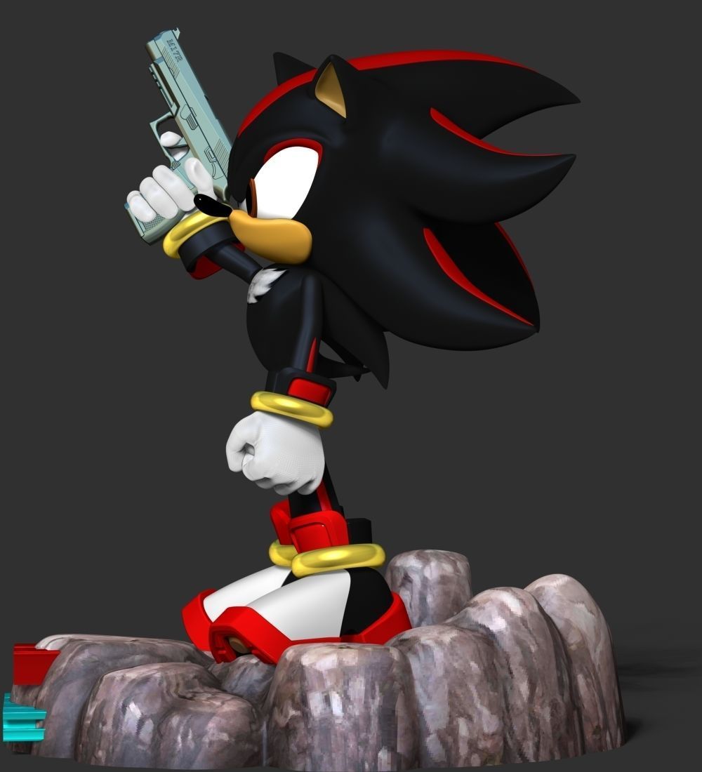 Shadow - Sonic The Hedgehog 3D print model_12