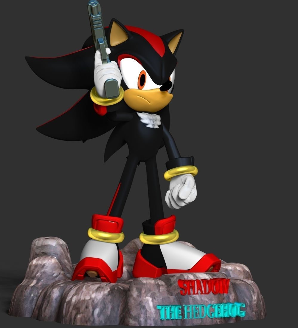 Shadow - Sonic The Hedgehog 3D print model_9