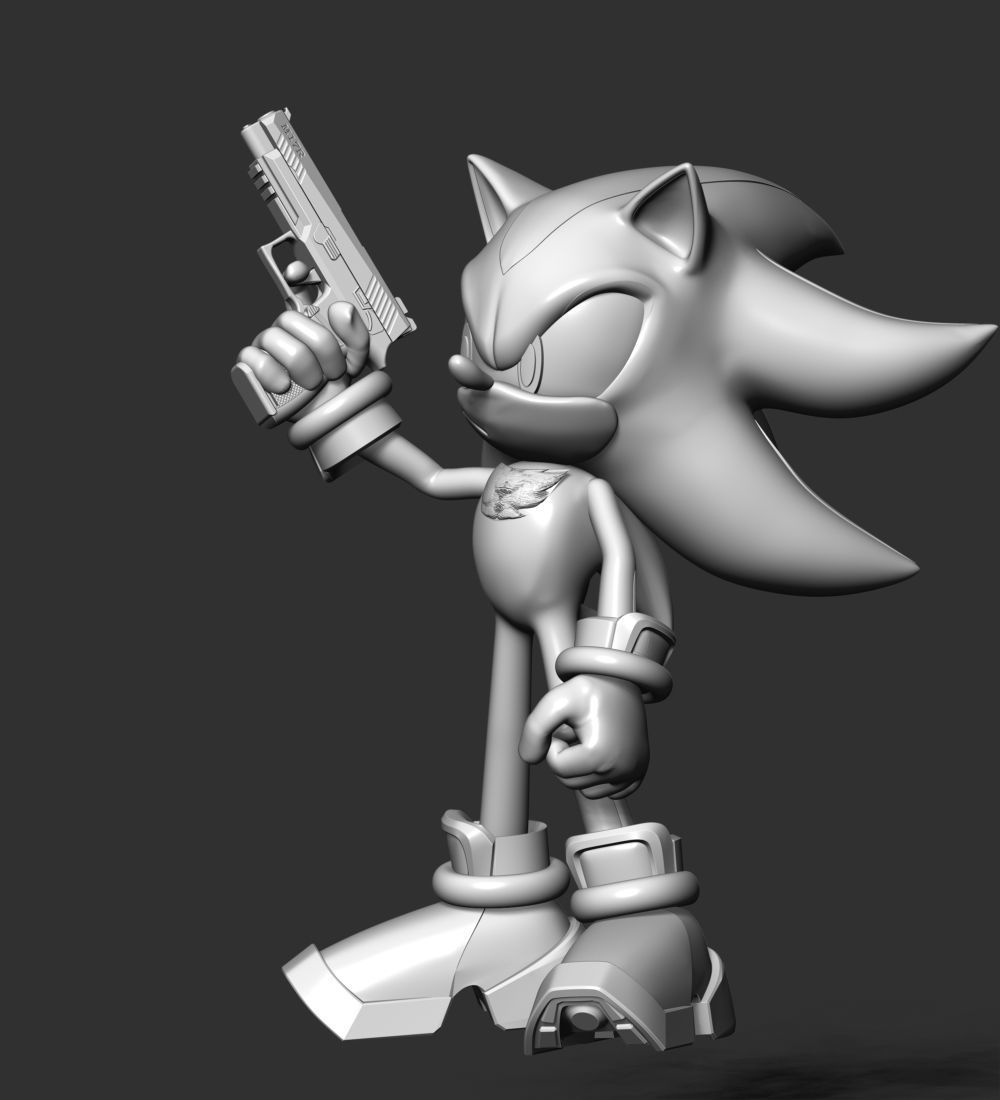 Shadow - Sonic The Hedgehog 3D print model_18