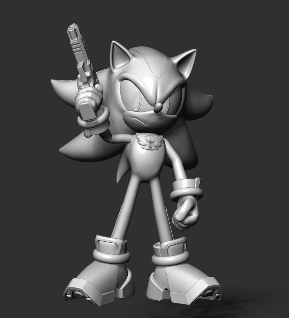 Shadow - Sonic The Hedgehog 3D print model_17