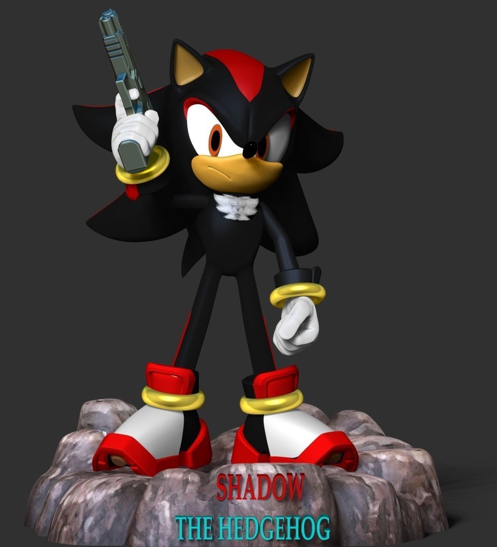 Shadow - Sonic The Hedgehog 3D print model_8