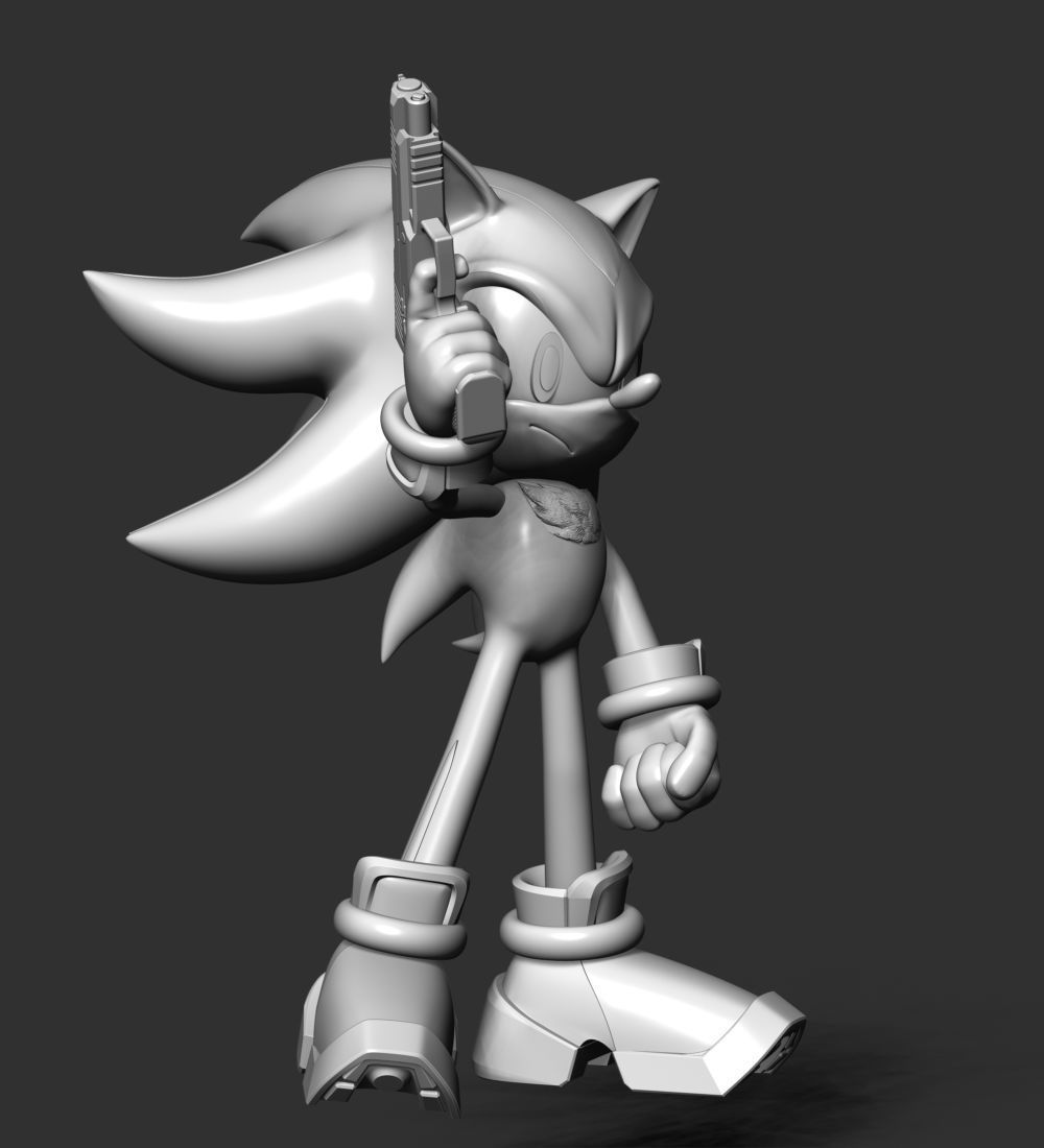 Shadow - Sonic The Hedgehog 3D print model_19