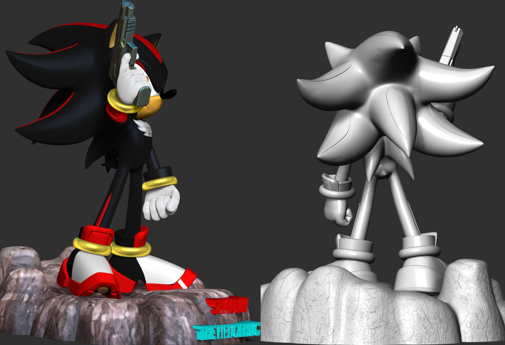 Shadow - Sonic The Hedgehog 3D print model_6