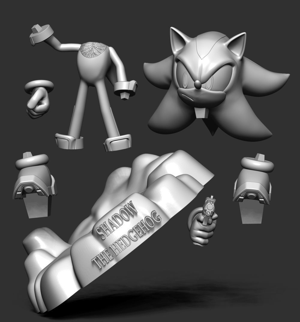 Shadow - Sonic The Hedgehog 3D print model_3
