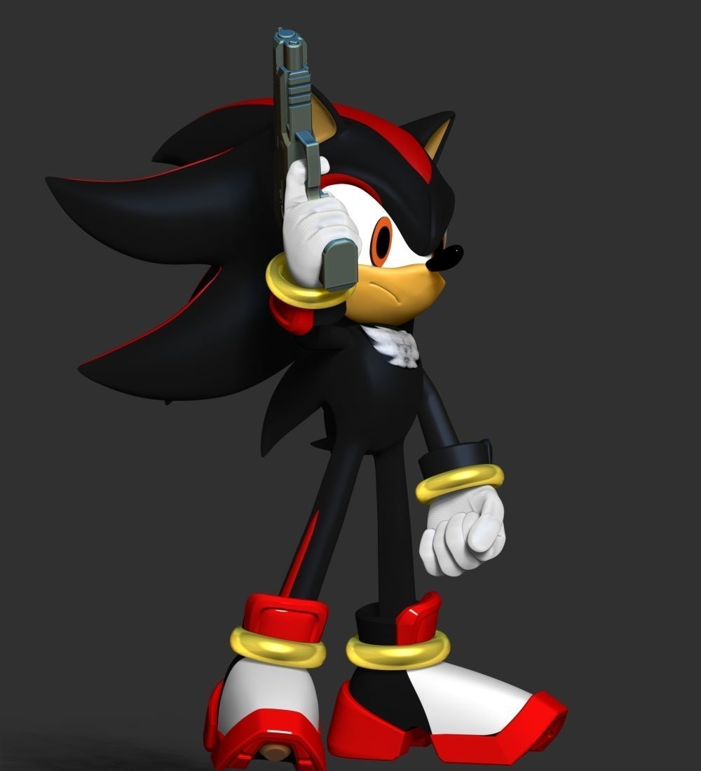 Shadow - Sonic The Hedgehog 3D print model_15