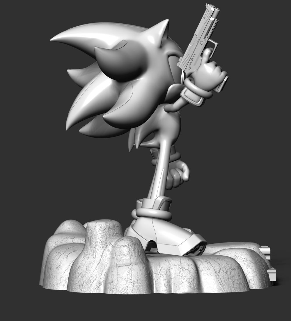 Shadow - Sonic The Hedgehog 3D print model_21