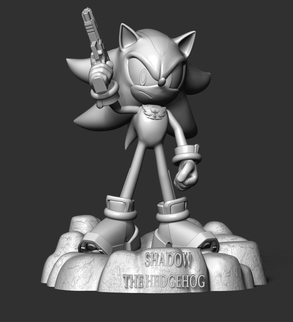 Shadow - Sonic The Hedgehog 3D print model_20