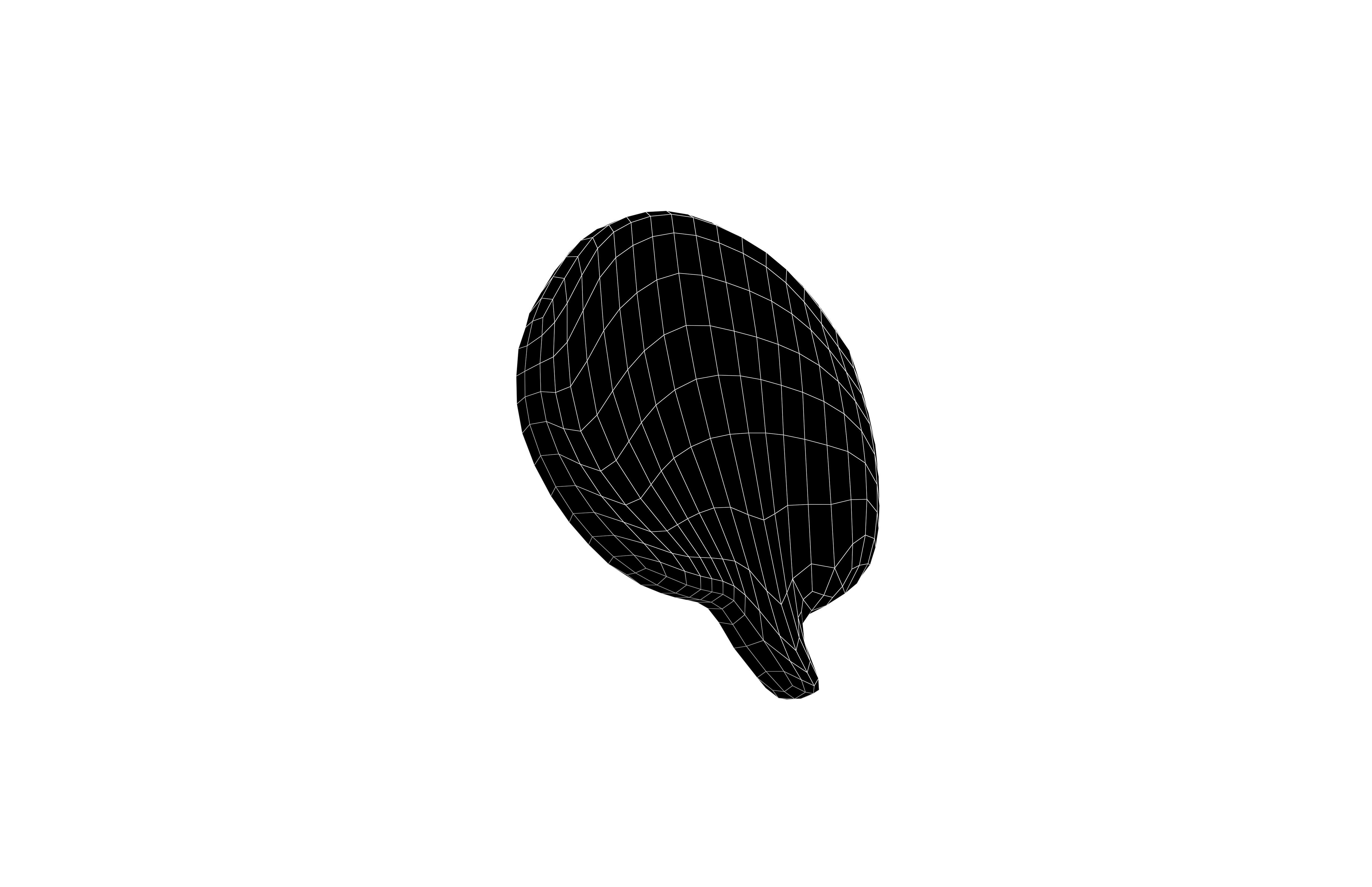 Speech Balloon v10 005 Low-poly 3D model_7
