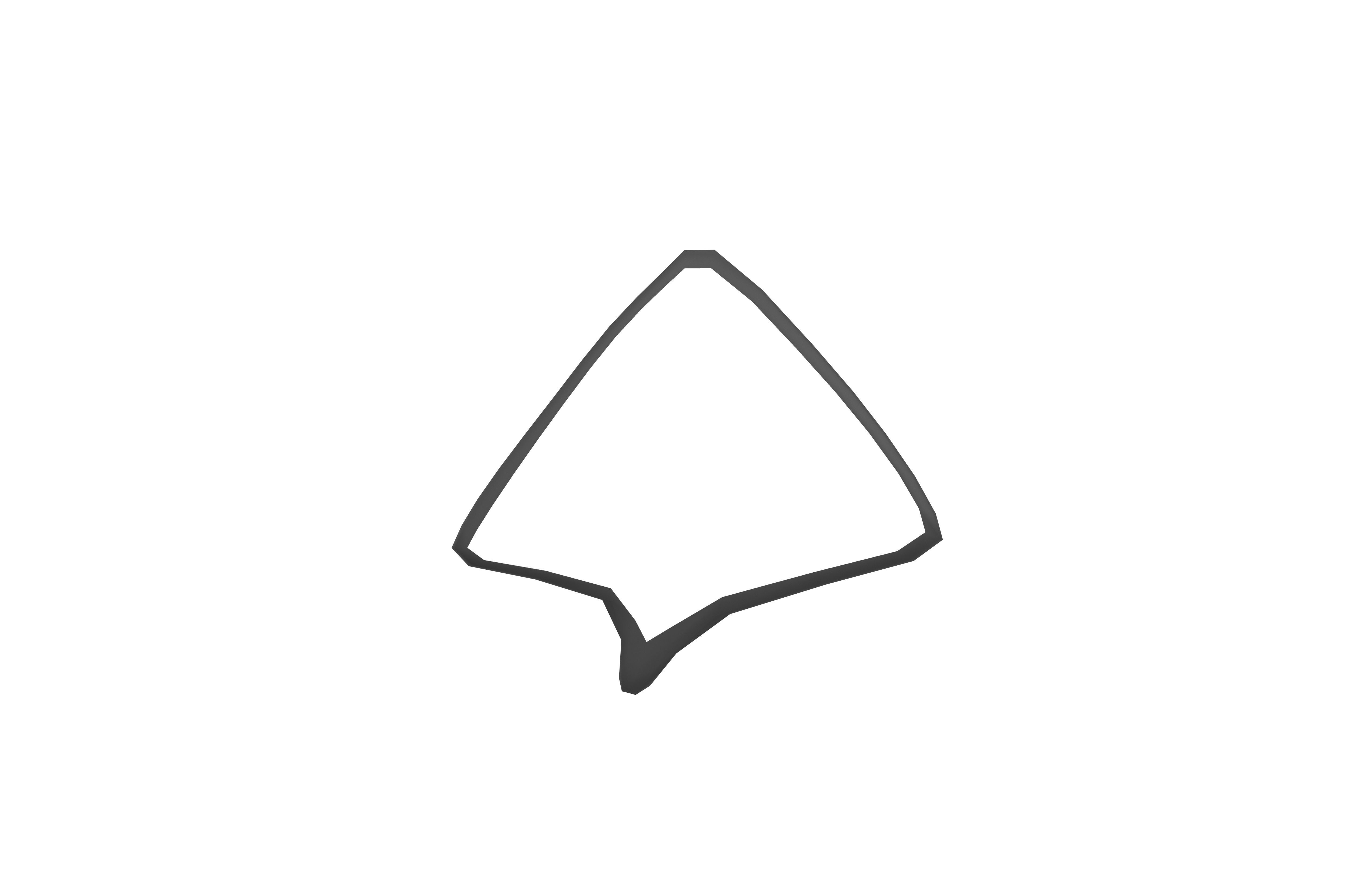 Speech Balloon v12 001 Low-poly 3D model_1
