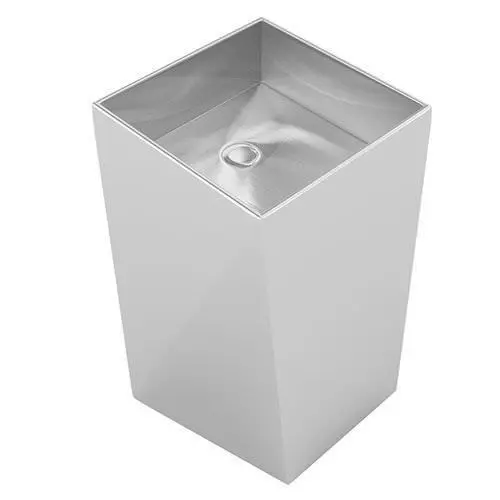 Tall White  Wash Basin 3D model_0