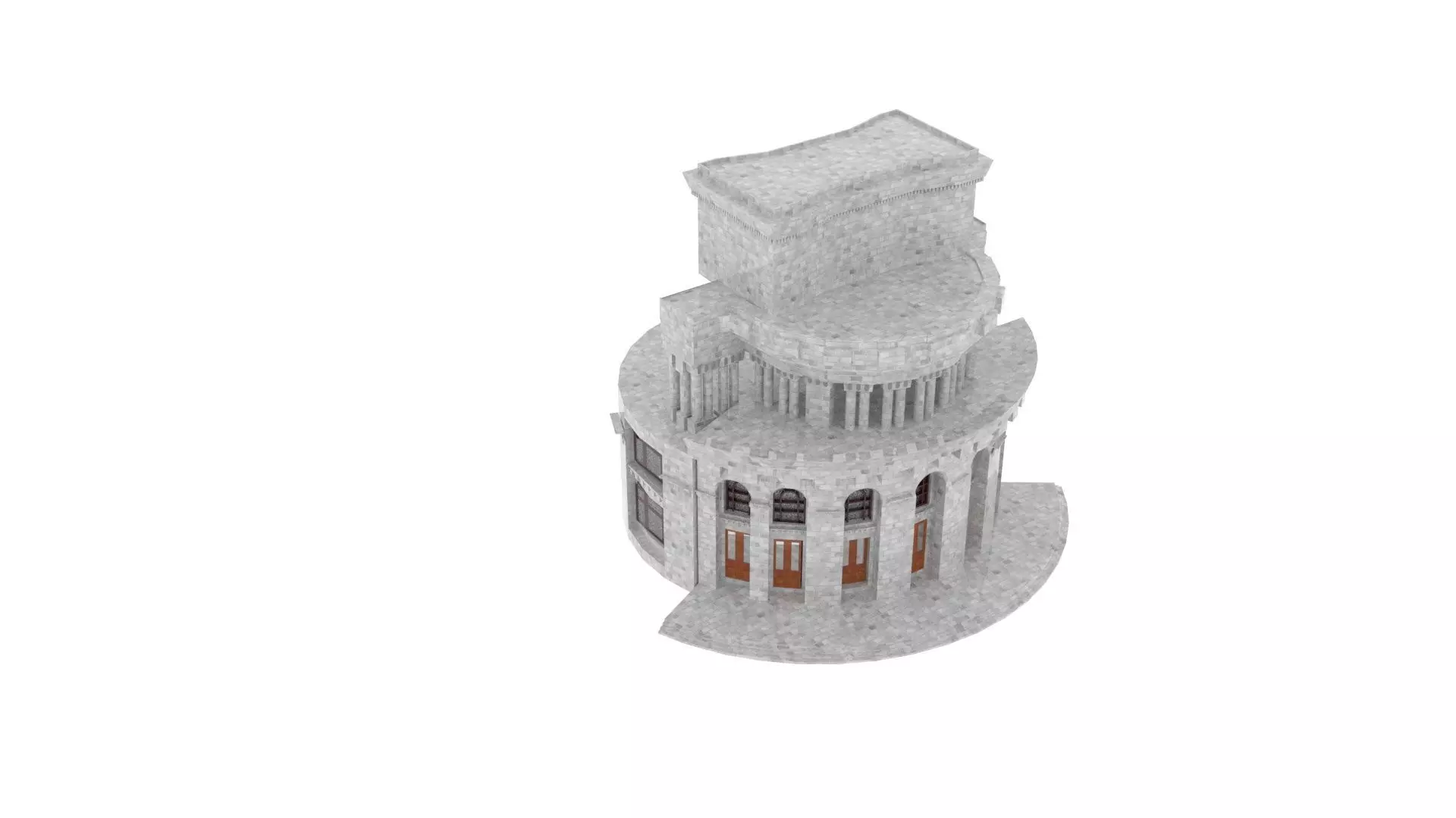 Yerevan Opera House 3D model_0