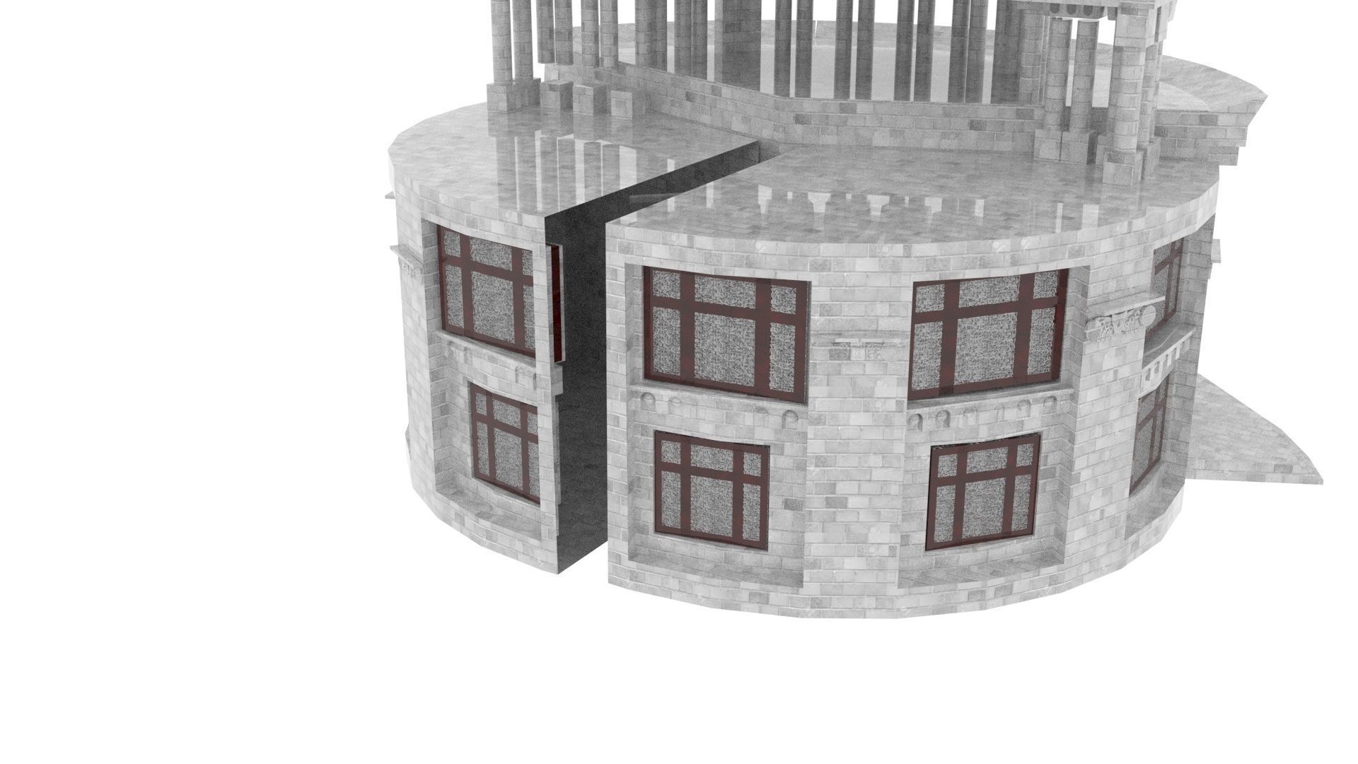 Yerevan Opera House 3D model_3