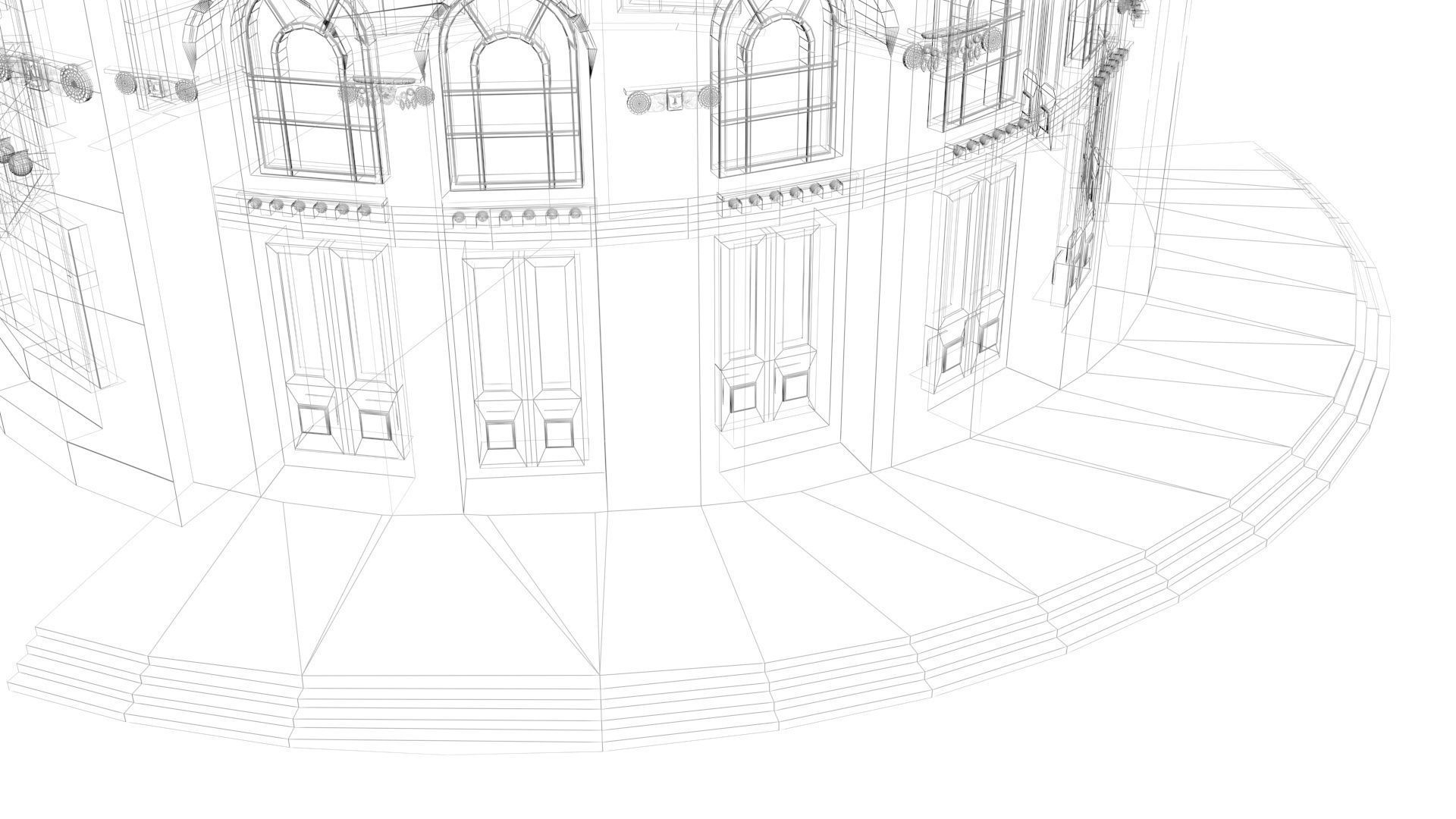 Yerevan Opera House 3D model_8