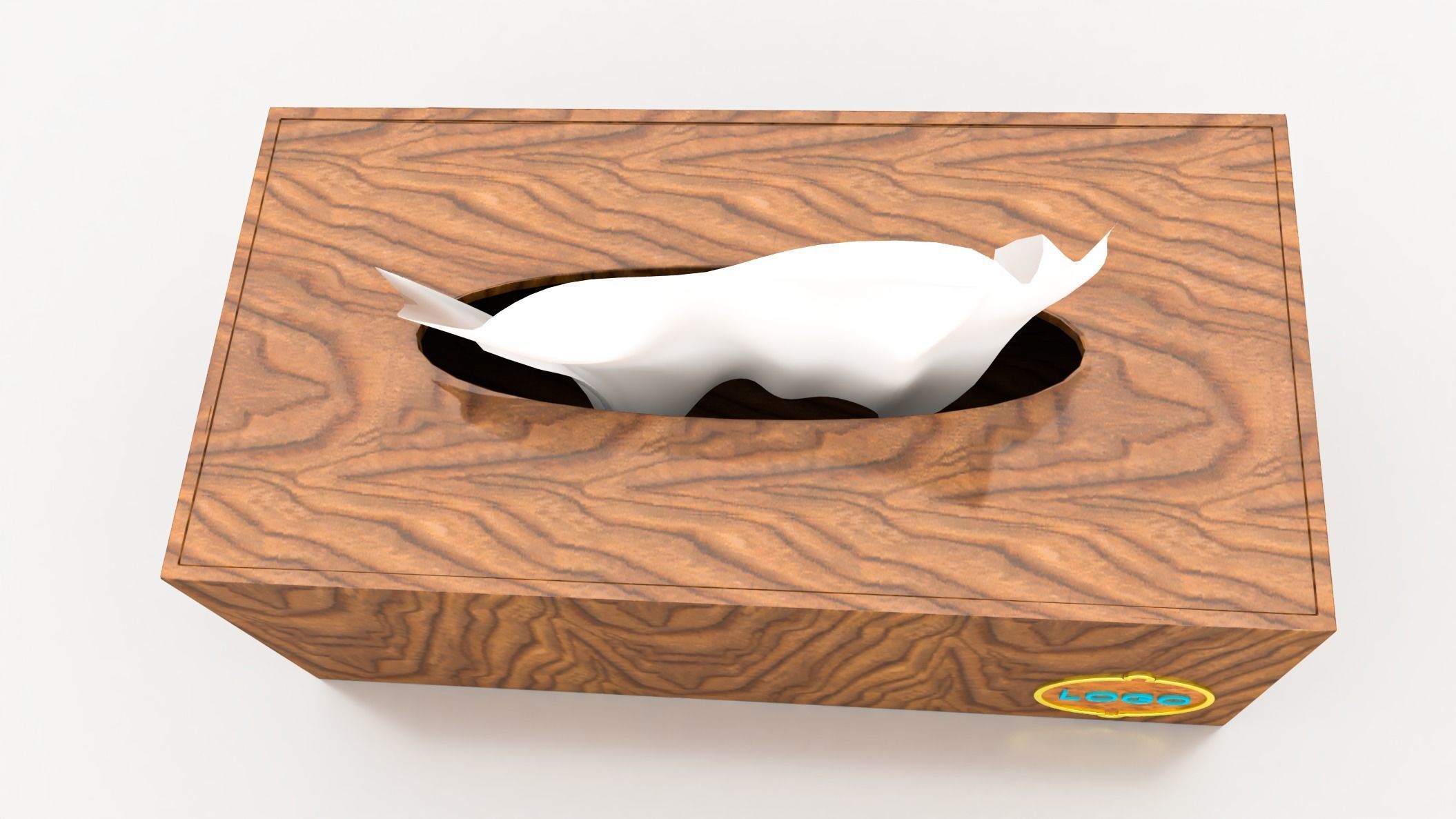 LUXURY DESIGN TISSUE BOX 3D model_1