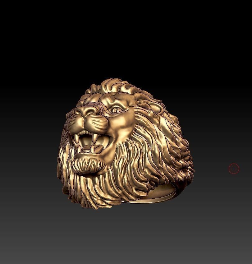 LION RING 3D print model_5