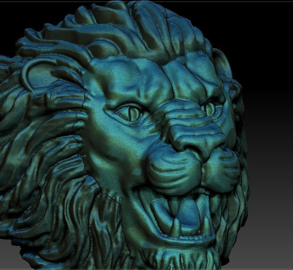 LION RING 3D print model_7