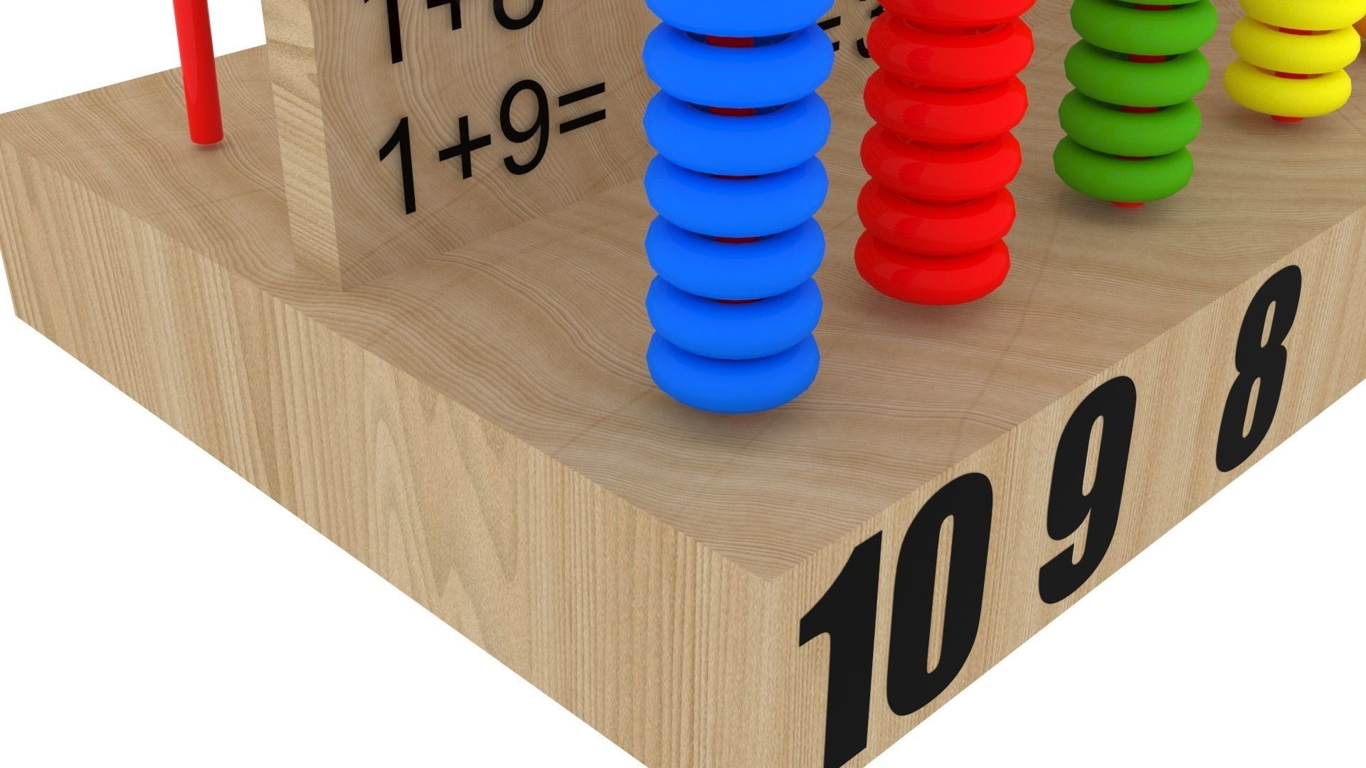 Wooden Abacus 3D model_3